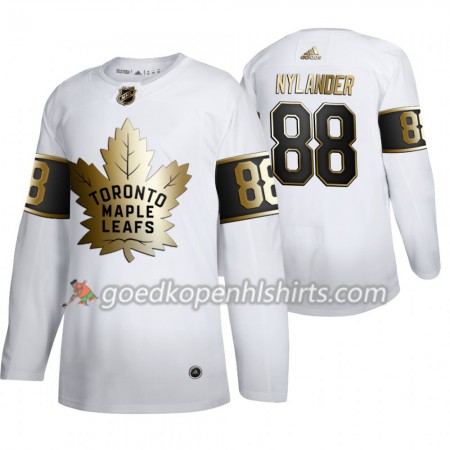 Toronto Maple Leafs William Nylander 88 Adidas 2019-2020 Golden Edition Wit Authentic Shirt - Mannen